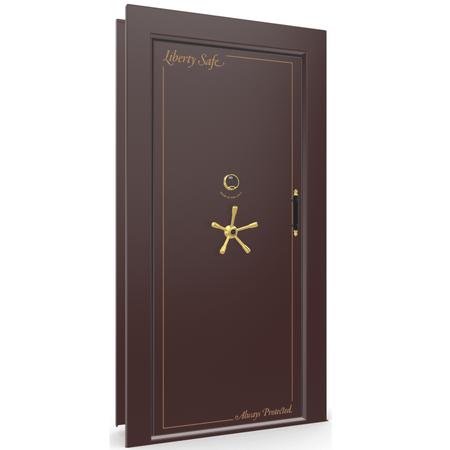 Vault Door Series | Out-Swing | Right Hinge | White Marble | Mechanical Lock