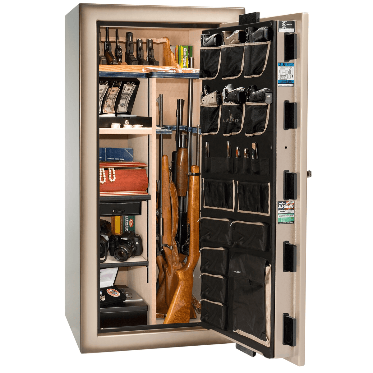 Magnum Series | Level 8 Security | 2.5 Hours Fire Protection | 40 | Dimensions: 66.5"(H) x 36"(W) x 32"(D) | Black Gloss | Electronic Lock