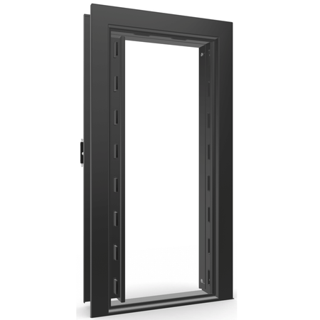 Vault Door Series | In-Swing | Left  Hinge | Black Gloss | Electronic Lock - open