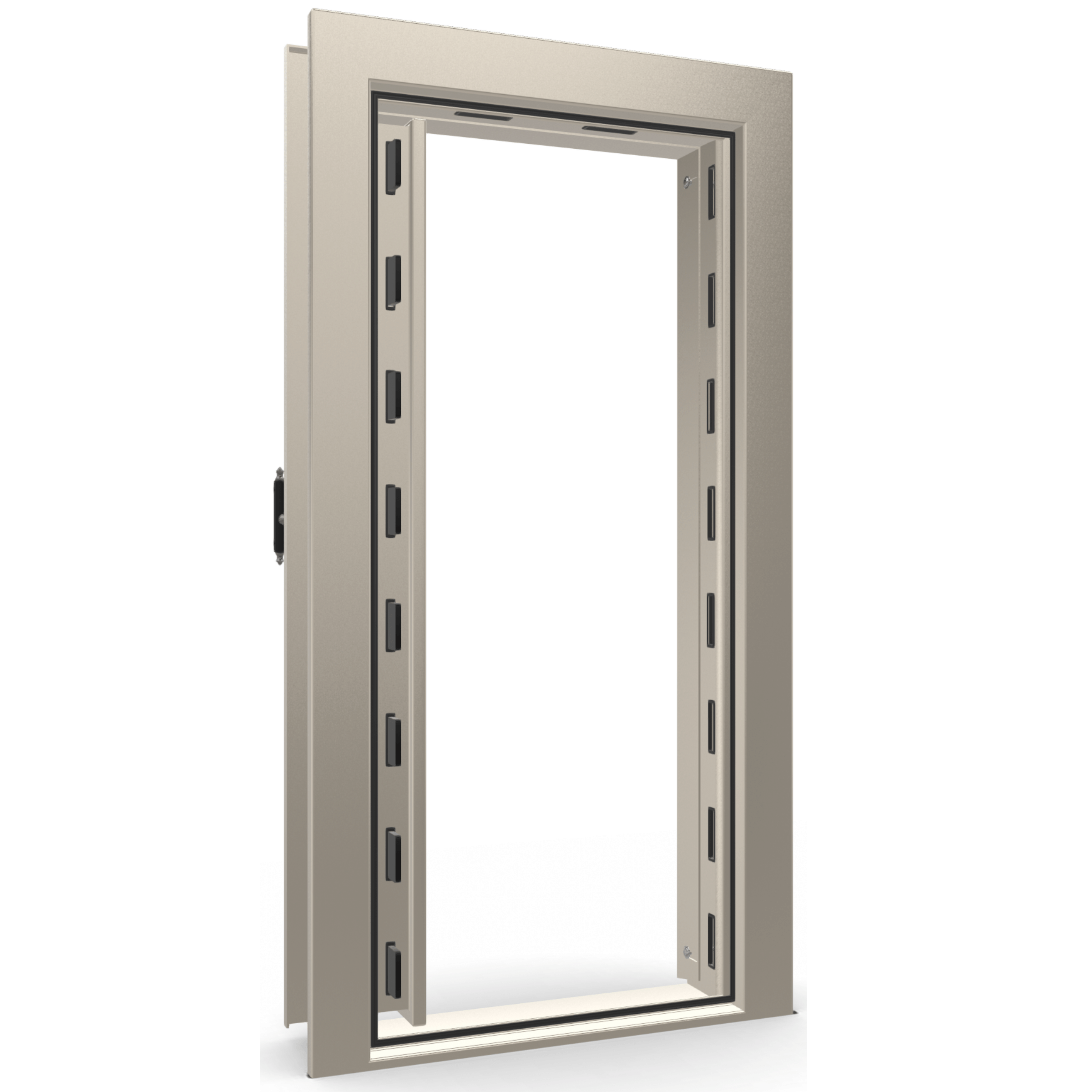 Vault Door Series | In-Swing | Left  Hinge | Champagne Gloss | Mechanical Lock - open