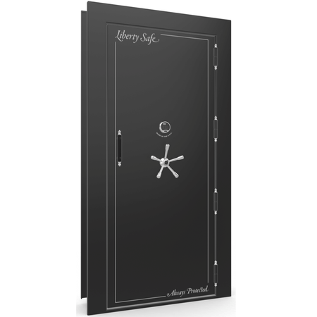 Vault Door Series | Out-Swing | Right  Hinge | Black Gloss | Electronic Lock - closed