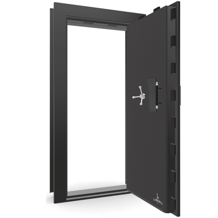 Vault Door Series | Out-Swing | Right  Hinge | Black Gloss | Electronic Lock - open