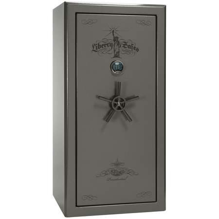 Presidential Series | Level 8 Security | 2.5 Hours Fire Protection | 25 | Dimensions: 60.5"(H) x 30.25"(W) x 28.5"(D) | Gray Marble | Electronic Lock