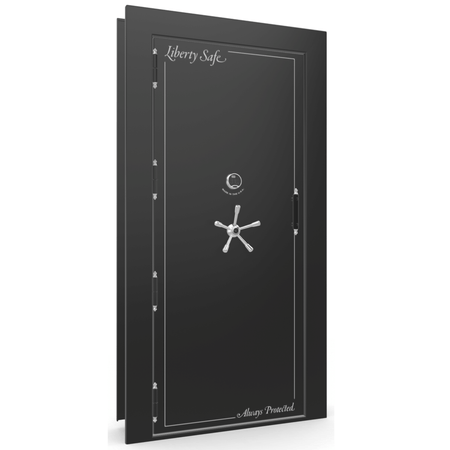 Vault Door Series | Out-Swing | Left  Hinge | Black Gloss | Electronic Lock - closed