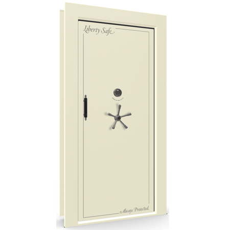 Vault Door Series | In-Swing | Right Hinge | White Marble | Electronic Lock - closed