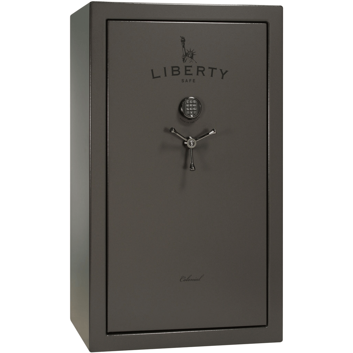 Colonial Series | Level 3 Security | 75 Minute Fire Protection | 50XT | DIMENSIONS: 72.5"(H) X 42"(W) X 30.5"(D) | Black Textured | Electronic Lock