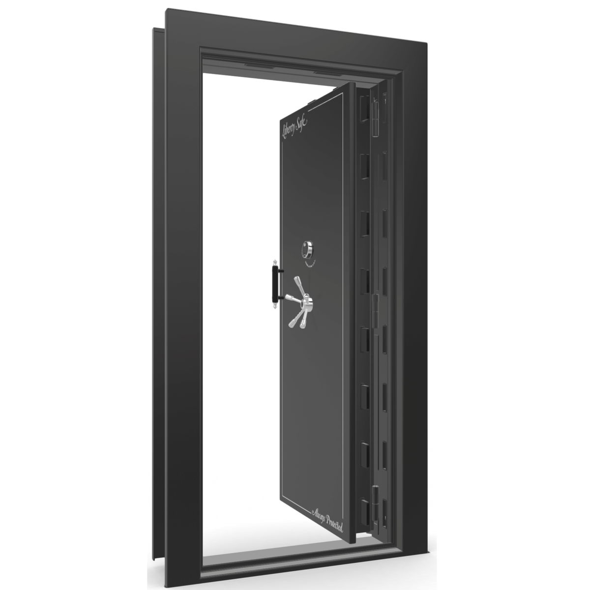 Vault Door Series | In-Swing | Left Hinge | Burgundy Marble | Electronic Lock