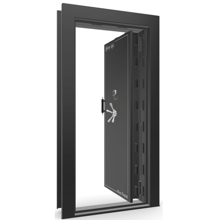 Vault Door Series | In-Swing | Right Hinge | Black Gloss | Electronic Lock - open