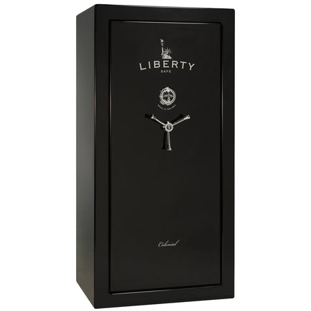 Colonial Series | Level 4 Security | 75 Minute Fire Protection | 23 PRO FLEX | DIMENSIONS: 60.5"(H) X 30"(W) X 22"(D*) | Black Gloss | Mechanical Lock - Closed