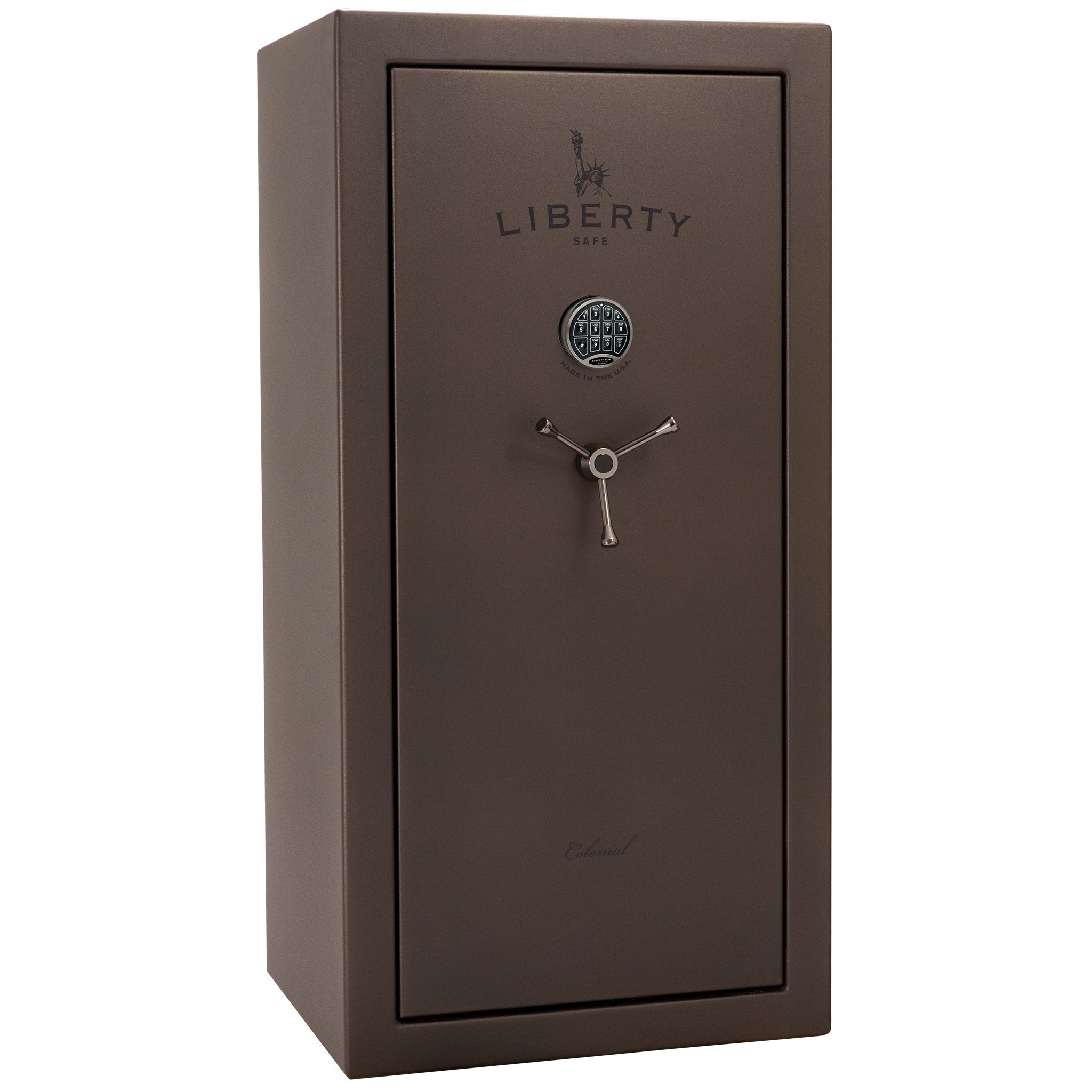 Colonial Series | Level 4 Security | 75 Minute Fire Protection | 23 PRO FLEX | DIMENSIONS: 60.5"(H) X 30"(W) X 22"(D*) | Bronze Textured | Electronic Lock - Closed
