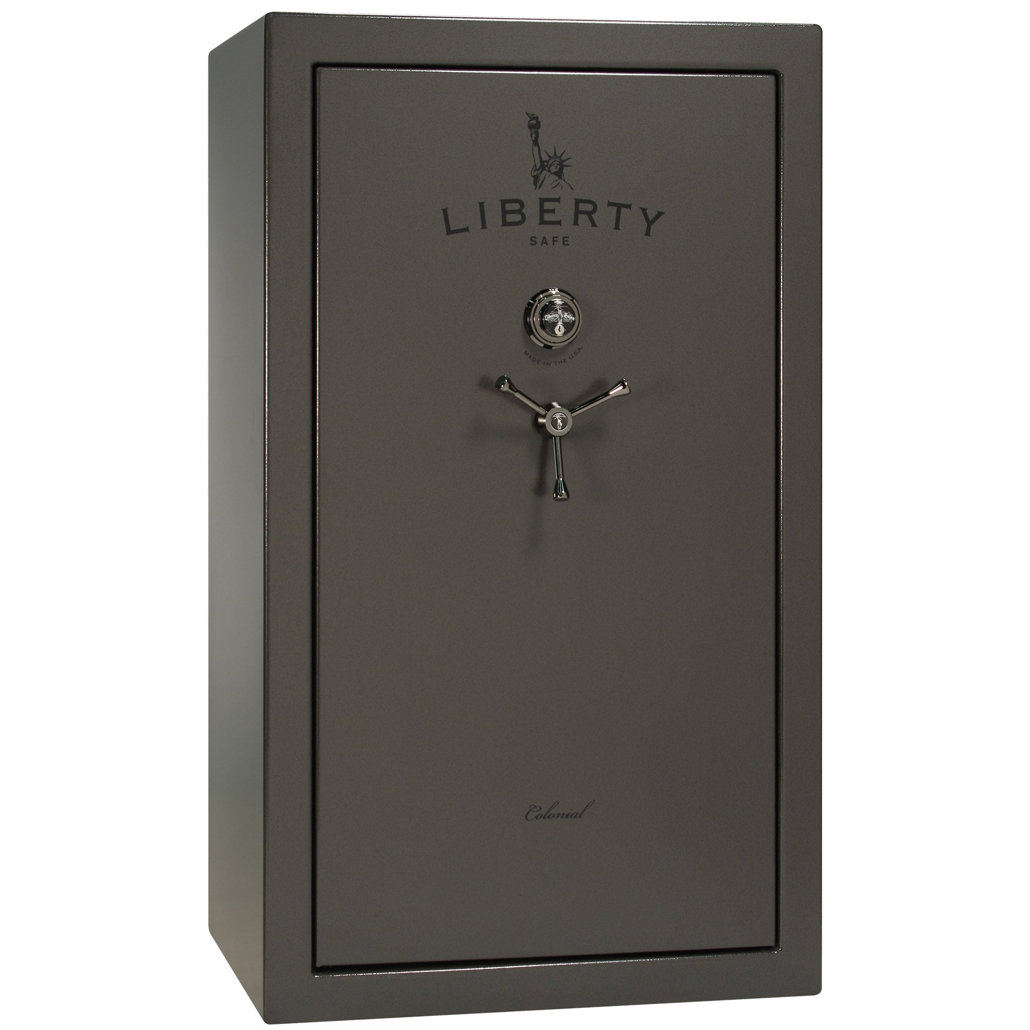Colonial Series | Level 4 Security | 75 Minute Fire Protection | 30 PRO FLEX | DIMENSIONS: 60.5"(H) X 36"(W) X 22"(D*) | Gray Marble | Mechanical Lock - Closed