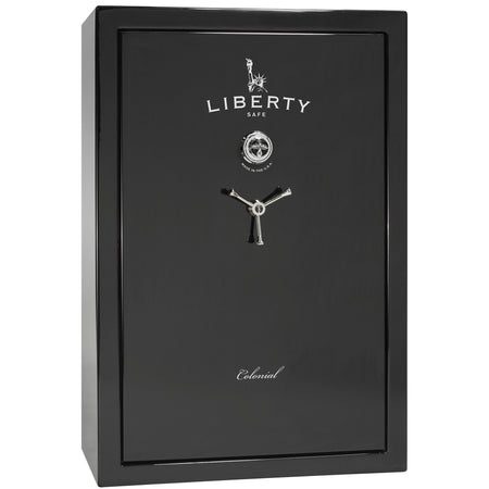 Colonial Series | Level 4 Security | 75 Minute Fire Protection | 35 | DIMENSIONS: 60.5"(H) X 42”(W) X 22"(D*) | Black Gloss | Mechanical Lock - closed