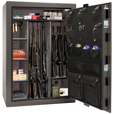 Colonial Series | Level 4 Security | 75 Minute Fire Protection | 35 | DIMENSIONS: 60.5"(H) X 42”(W) X 22"(D*) | Gray Marble | Mechanical Lock - open