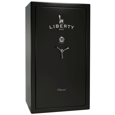 Colonial Series | Level 4 Security | 75 Minute Fire Protection | 50 | DIMENSIONS: 72.5"(H) X 42"(W) X 27.5"(D*) | Black Gloss | Mechanical Lock