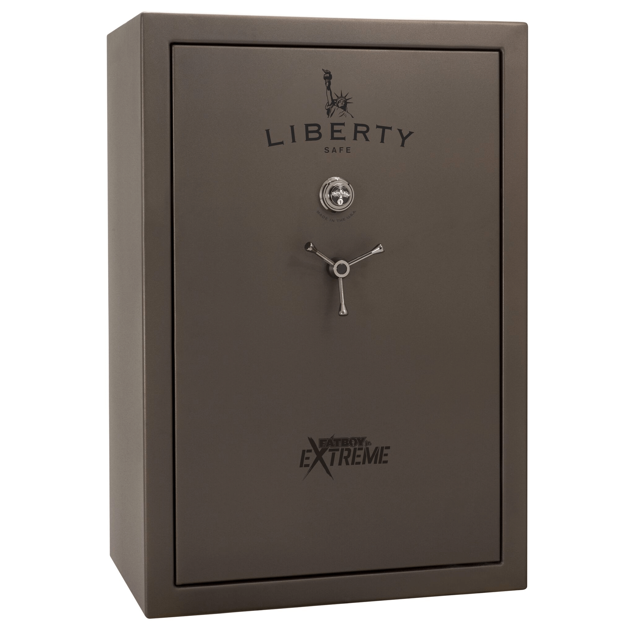 Fatboy Jr. Series | 48XT | Level 4 Security | 75 Minute Fire Protection | Dimensions: 60.5"(H) x 42"(W) x 22"(D) | Up to 48 Long Guns | Bronze Textured | Mechanical Lock