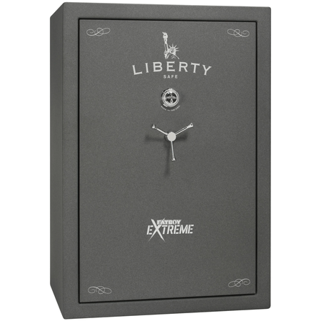 Fatboy Series | 64XT | Level 5 Security | 110 Minute Fire Protection | Dimensions: 60.5"(H) x 42"(W) x 27.5"(D) | Up to 60 Long Guns | Granite Textured | Mechanical Lock