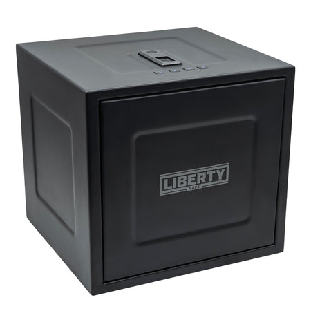 HDV-350X | Biometric Handgun Vault | 13”(D) X 14”(W) X 13”(H) Exterior Dimensions | Black - Closed