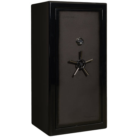 Presidential Series | Level 10 Security | 2.5 Hours Fire Protection | 25 | Dimensions: 60"(H) x 30"(W) x 24.75"(D*) | Gray Charcoal Gloss | Mechanical Lock - Closed