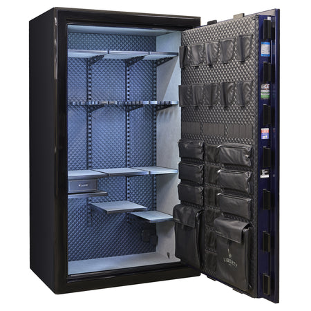 Presidential Series | Level 10 Security | 2.5 Hours Fire Protection | 50 | Dimensions: 72”(H) x 42”(W) x 27.75"(D*) | Blue Gloss | Electronic Lock - Open