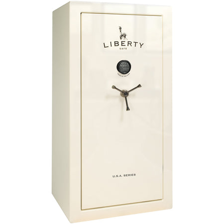 USA Series | Level 3 Security | 60 Minute Fire Rating | 30 | Dimensions: 60.5"(H) x 30"(W) x 22"(D) | White Gloss | Electronic Lock - Closed