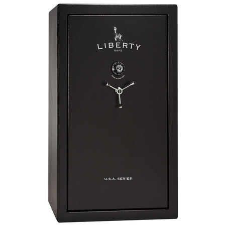 USA Series | Level 3 Security | 60 Minute Fire Rating | 36 | Dimensions: 60.5"(H) x 36"(W) x 22"(D) | Black Textured | Mechanical Lock - Closed Door