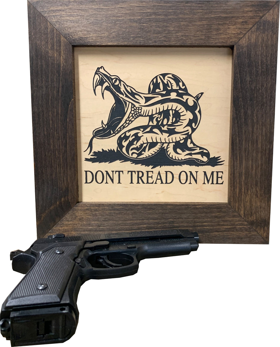 Second Amendment Hidden Gun Safe, 2nd Amendment DONT TREAD ON ME Concealment Shelf