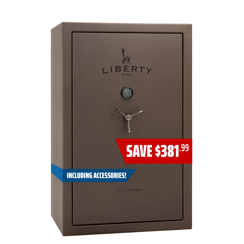 USA 48 Textured Bronze Elock 60.5"(H) x 42"(W) x 22"(D)  | 60 Minute Fire Protection | Level 3 Security - Closed Door 