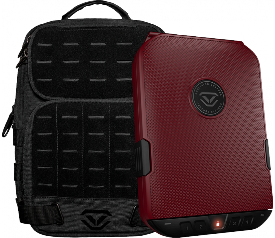 Vaultek LifePod 2.0 Tactical Bag Combo (Black Bag/Red LifePod)