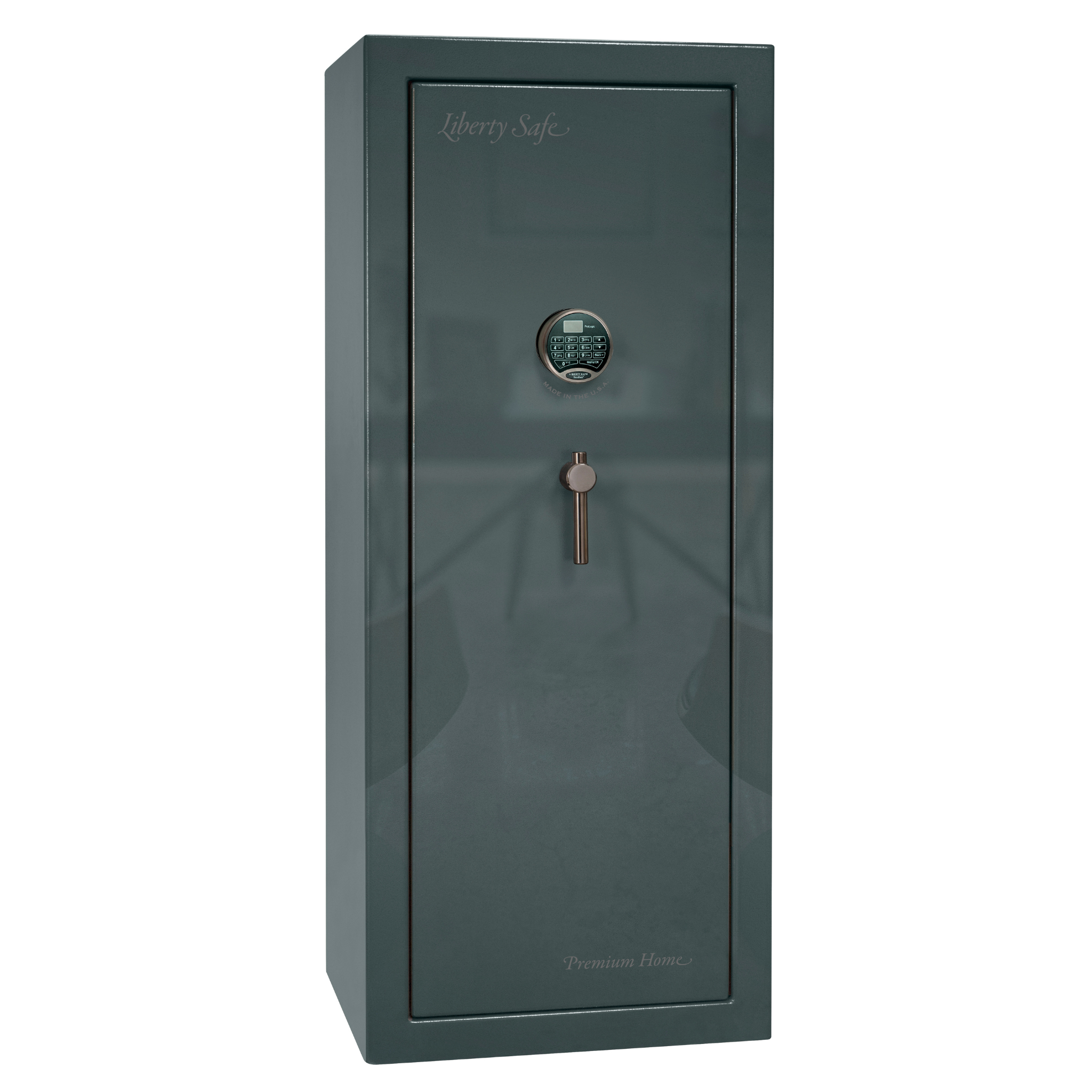 Premium Home Series | Level 7 Security | 2 Hour Fire Protection | 17 | Dimensions: 60.25"(H) x 24.5"(W) x 19"(D) | Forest Mist Gloss - Closed Door