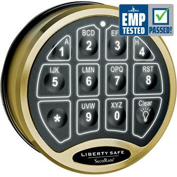 Accessory - Electronic Lock - BackLit - Brass – Blue Ridge Safe & Vault